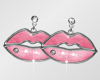 Pink Lips Earrings