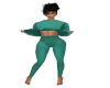 TEF TEAL JUMPSUIT