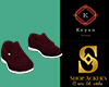 polyester wine shoes