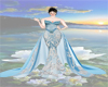 blue wedding gawn