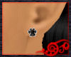 Black Pawprint Earrings