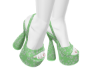 Aara Green Heels