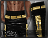 D- Golden Leather Pants