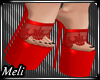 Lace Heels Red