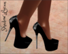 Black Sexy Pvc Heels