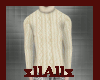 [A] Cream Woven Sweater