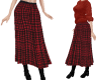 TF* Red & Black Skirt