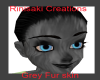 Grey fur skin
