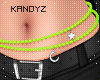 !!K Waist Beads Green