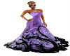 Purple & Black Gown