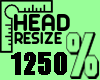 Head Resize 1250% MF
