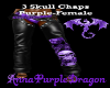 3Skull Purple Chaps-Fema