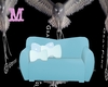 M| Kawaii Blue Bow Sofa