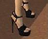 Black bling heels