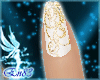 [En] Gold bridal gloves