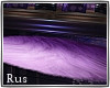 Rus: purple fur rug