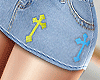 Jeans Skirt Cross