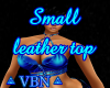 Small leather top blue