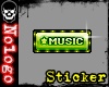 !N "MUSIC" Sticker