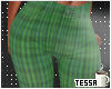 TT: Plaid Jeans Green