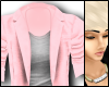 Pink Blazer/Grey Shirt