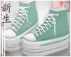 ☽ Green Sneakers.