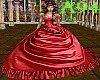 antique red dress
