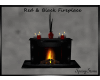 Red & Black Fireplace