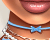 🅟 vday blue necklace