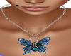 Teal Jeweled Butterfly