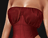 $ Long pvc corset red