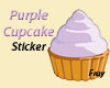 Purple Cupcake sticker