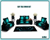 Sexy Teal Couch Set