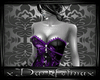 b purple cabaret dress