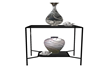 black wall table