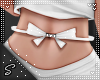 !S Bow Belt White