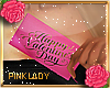 <P>Valentine I Pink Card
