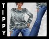 TIP:BBW Silver Sweater