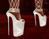 Tall Pearl White Heels
