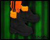 S| Black/Orange Boots