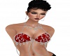 Cross Chains Bra-Red