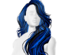 blue and black long hair