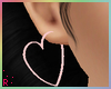 Rach*Heart Earrings-Pink
