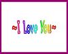 Neon ~I Love You~ Sign