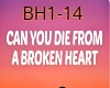 DIE OF A BROKEN HEART