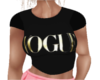 t-shirt top black vogue