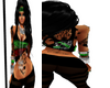 GMG RED N GREEN BLK TOP