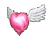 flying heart with wings.