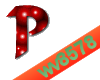 The letter P (Red)