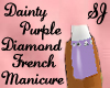 Purple French w/Diamonds